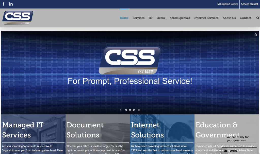 CSS's New Website - Computer Sales & Services
